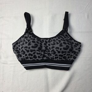 Momcozy Women's Sports Bra Animal Print Wireless Nursing XL